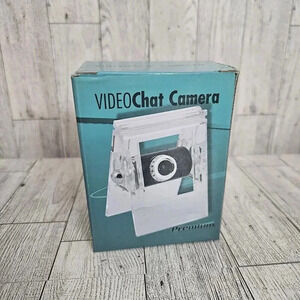 New Webcam Video Chat Camera Premium USB 2.0 In box, stands or clips to monitor